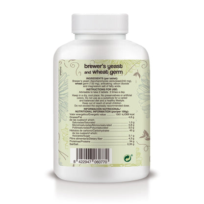 Germen de Trigo y Levadura de Cerveza Soria Natural, 500 comprimidos