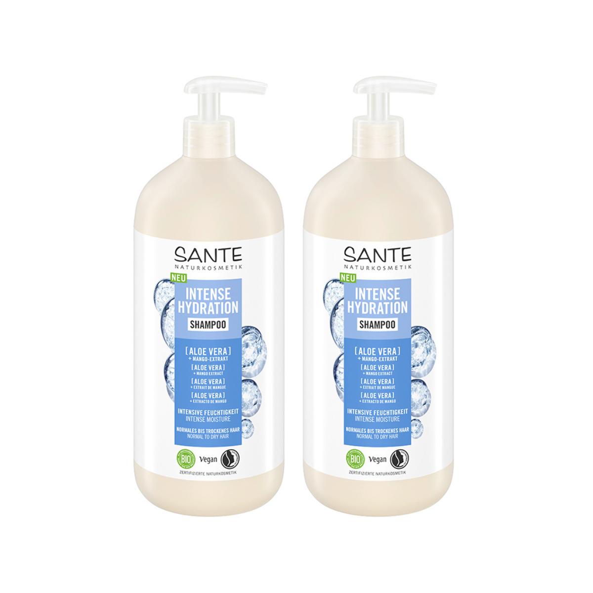 Pakket 2x Intensief hydraterende aloë-shampoo Sante 950 ml