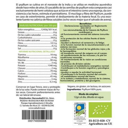 Buccia di psillio 200 g, Salud Viva