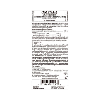 Omega 3 Hochkonzentriert Solgar 120 Kapseln