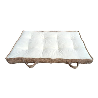 Cuscino Palet Jute-Alg 120X80X10 cm - Ecru