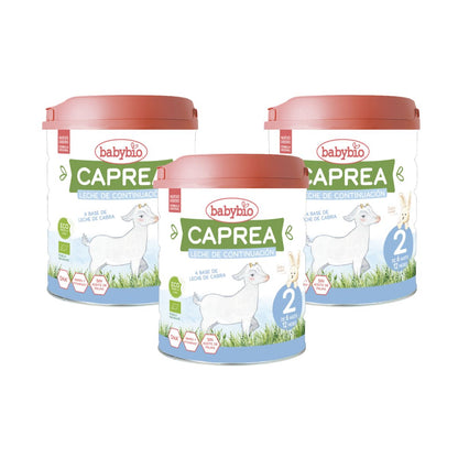 Zestaw 3 szt. Mleko kozie Caprea 2 (6 do 12 miesięcy) Babybio 800 g