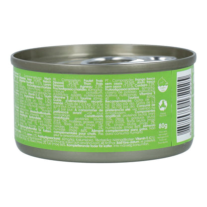 Kit Cat Lata Toppers - Pollo & Cordero 80 g Comida húmeda para gatos en gelatina