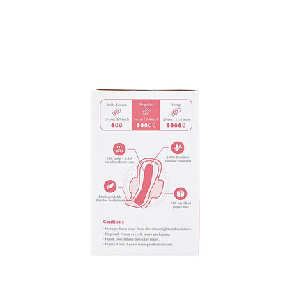 Ecoboom Regular Biodegradable Bamboo Fibre Sanitary Tissues 8 pcs