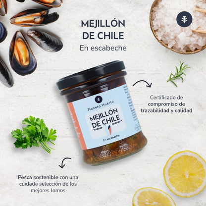 Eingelegte Chili-Muschel Planeta Huerto 165 g