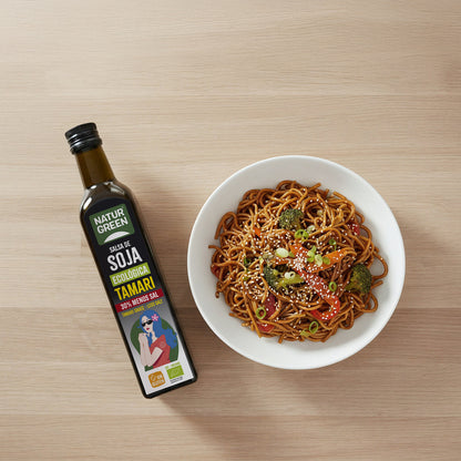 Tamari med reducerat saltinnehåll Bio NaturGreen 500 ml