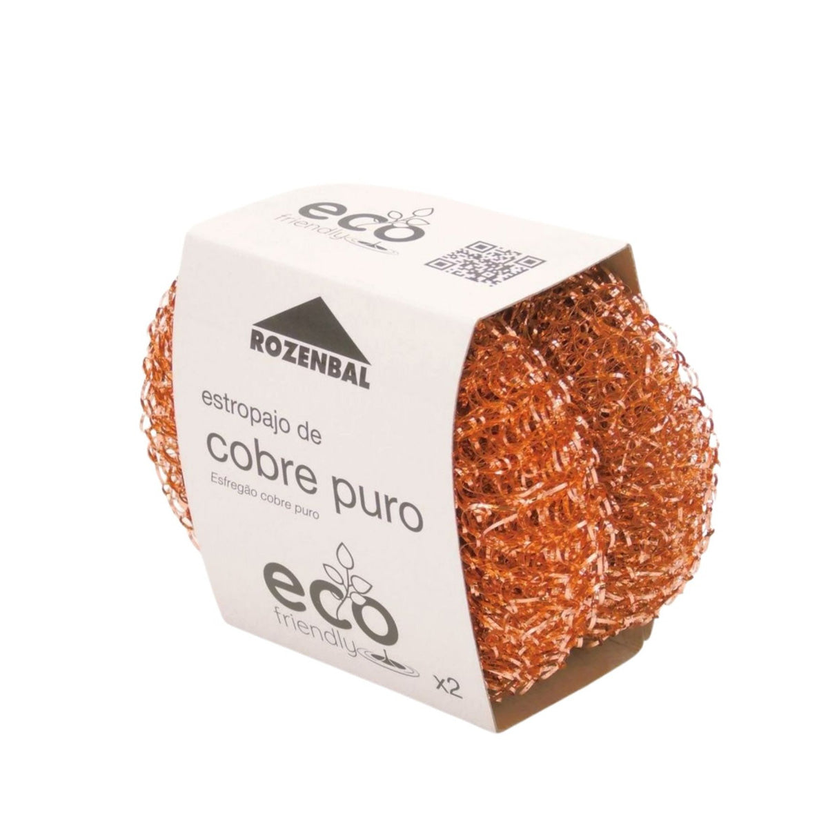 2 Eco Friendly ROZENBAL pure copper scouring pads