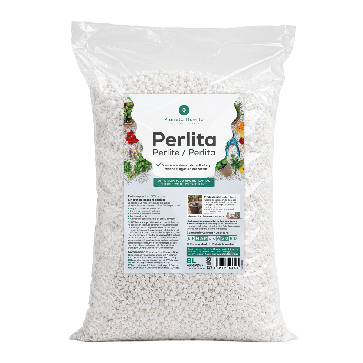Perlite Planeta Huerto 8 litri