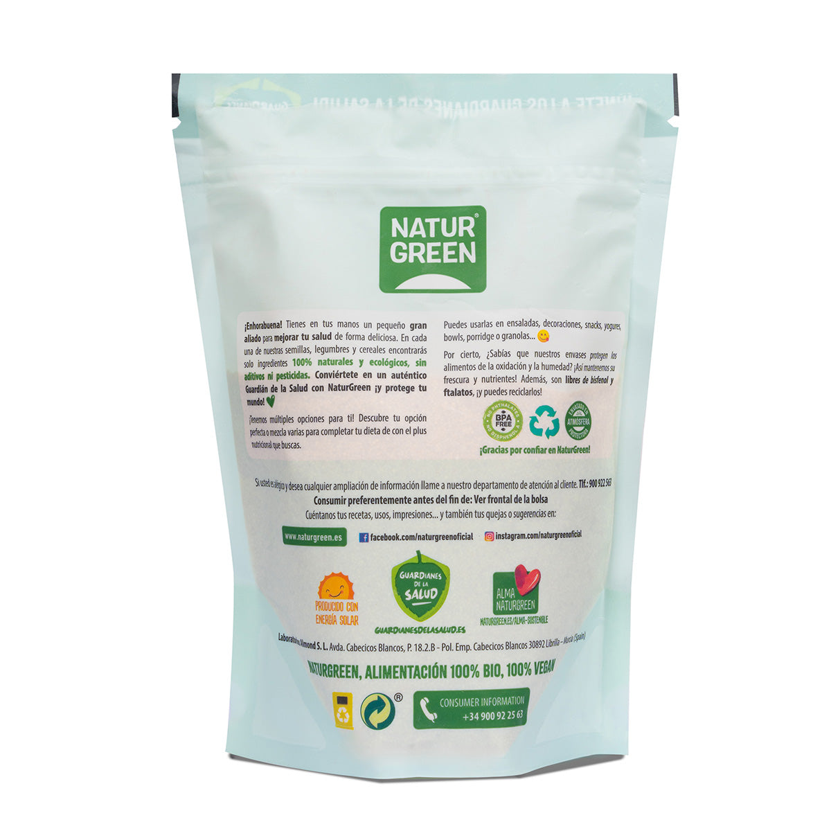 Amaranto Bio Sin gluten NaturGreen 450 gr