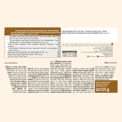 Ecomil Bio-Salzkaramell-Dessert, 2 Packungen à 125 g