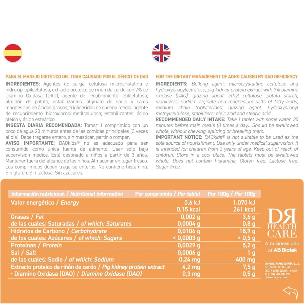 DAOkids® 60 tabletek opóźniających wchłanianie