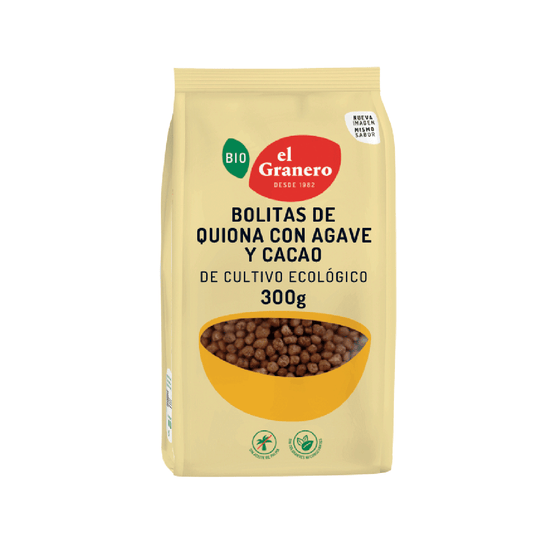 Palline di quinoa con agave e cacao El Granero, 300 g