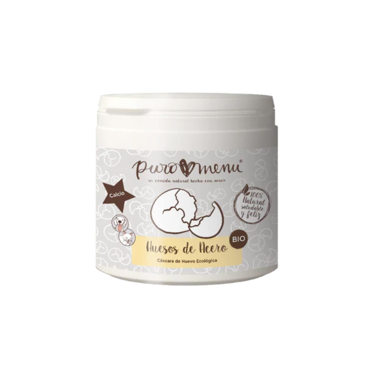Os en acier à base de coquilles d'œufs BIO Complément alimentaire pour chiens et chats Puromenu 150 g