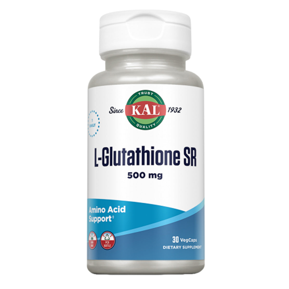SUPER L-GLUTATHIONE 500 mg,  30 veganistische capsules
