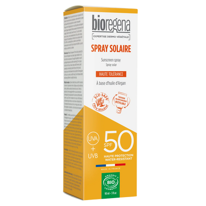 Bioregena Hypoallergenic Organic SPF 50 Spray Sunscreen for Adults, 90 ml