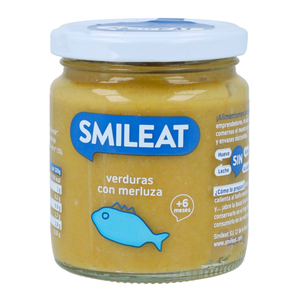 Słoiczek BIO z warzywami i morszczukiem +6 miesięcy Smileat 230 g