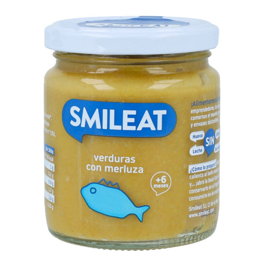 Petit pot BIO de légumes avec merlu +6 mois Smileat 230 g