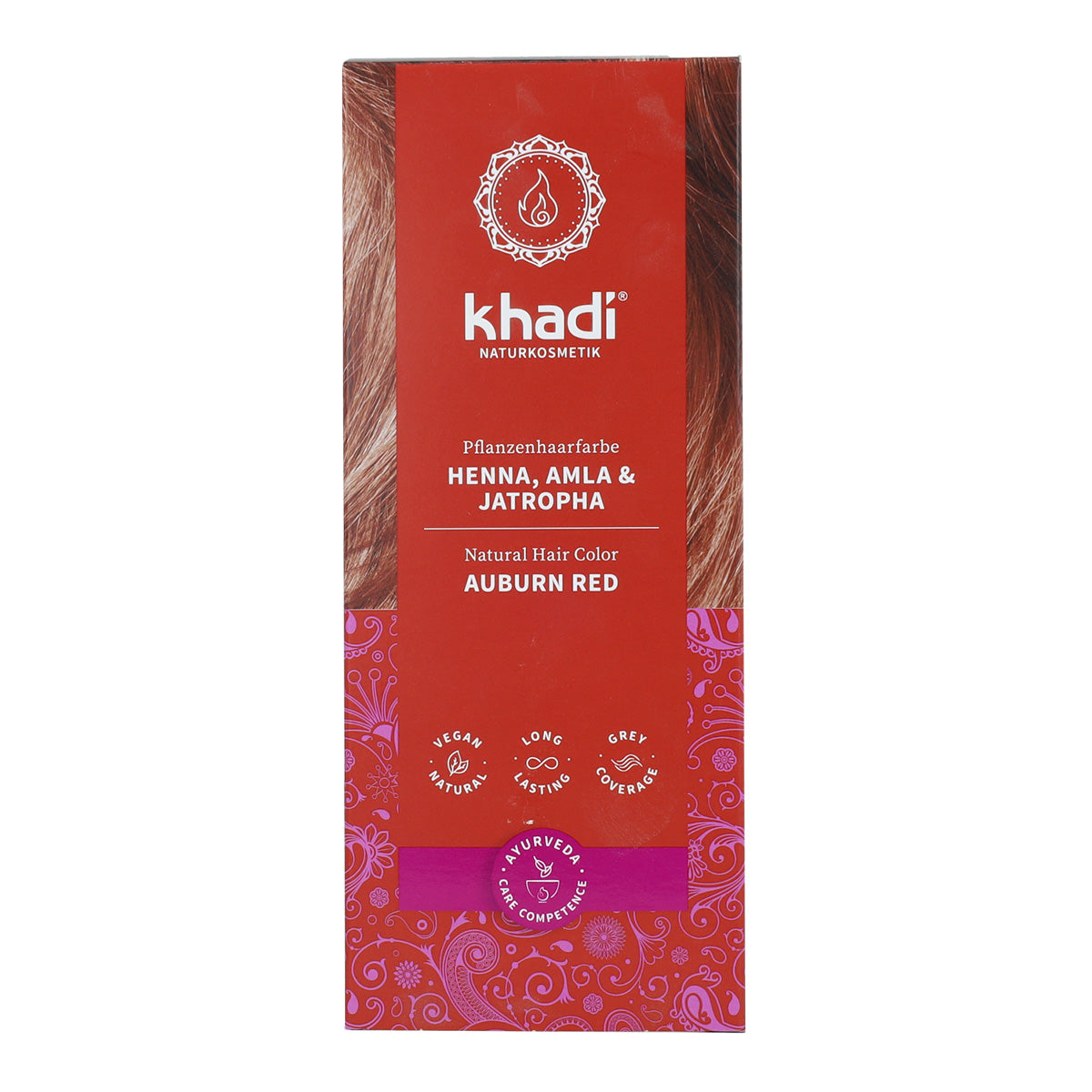 Henné naturale Amla e Jatropha, Khadi, 100 g