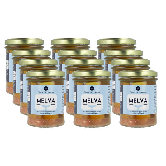 Confezione da 12 Melva in olio extravergine di oliva ECO Planeta Huerto 190 g