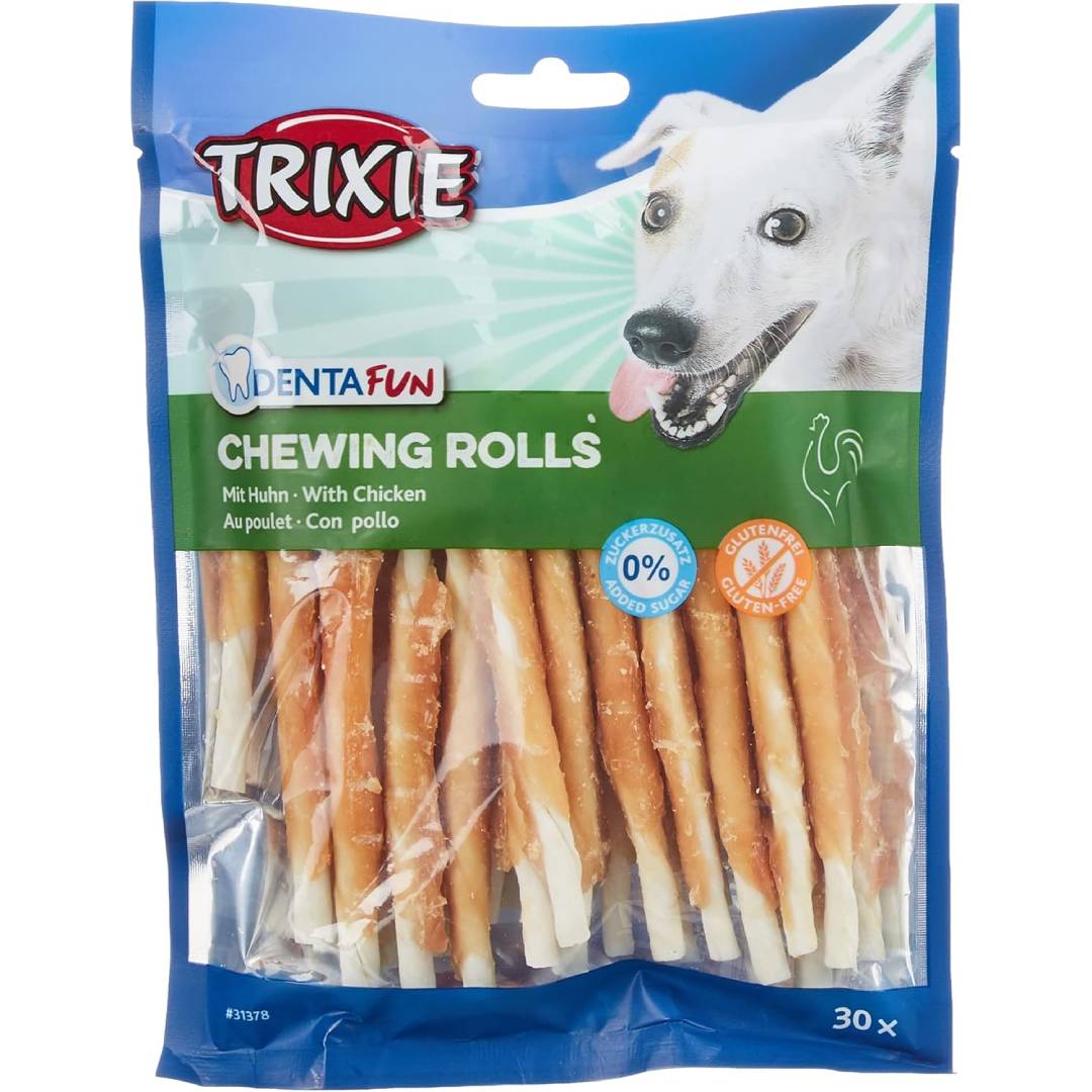 Trixie 30 rotolini con pollo Denta Fun 12 cm