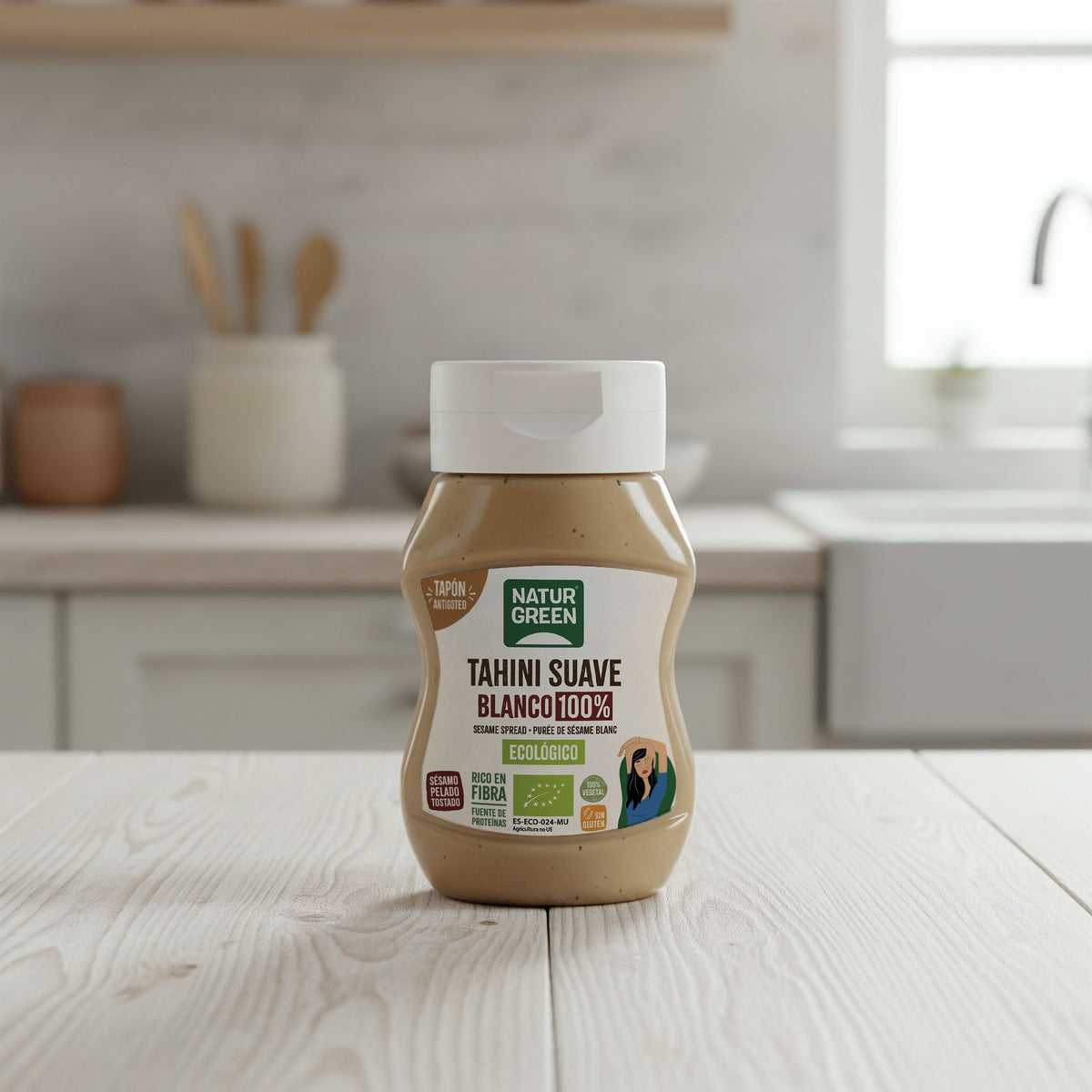 Tahini morbido bianco antigoccia Bio NaturGreen 270 g