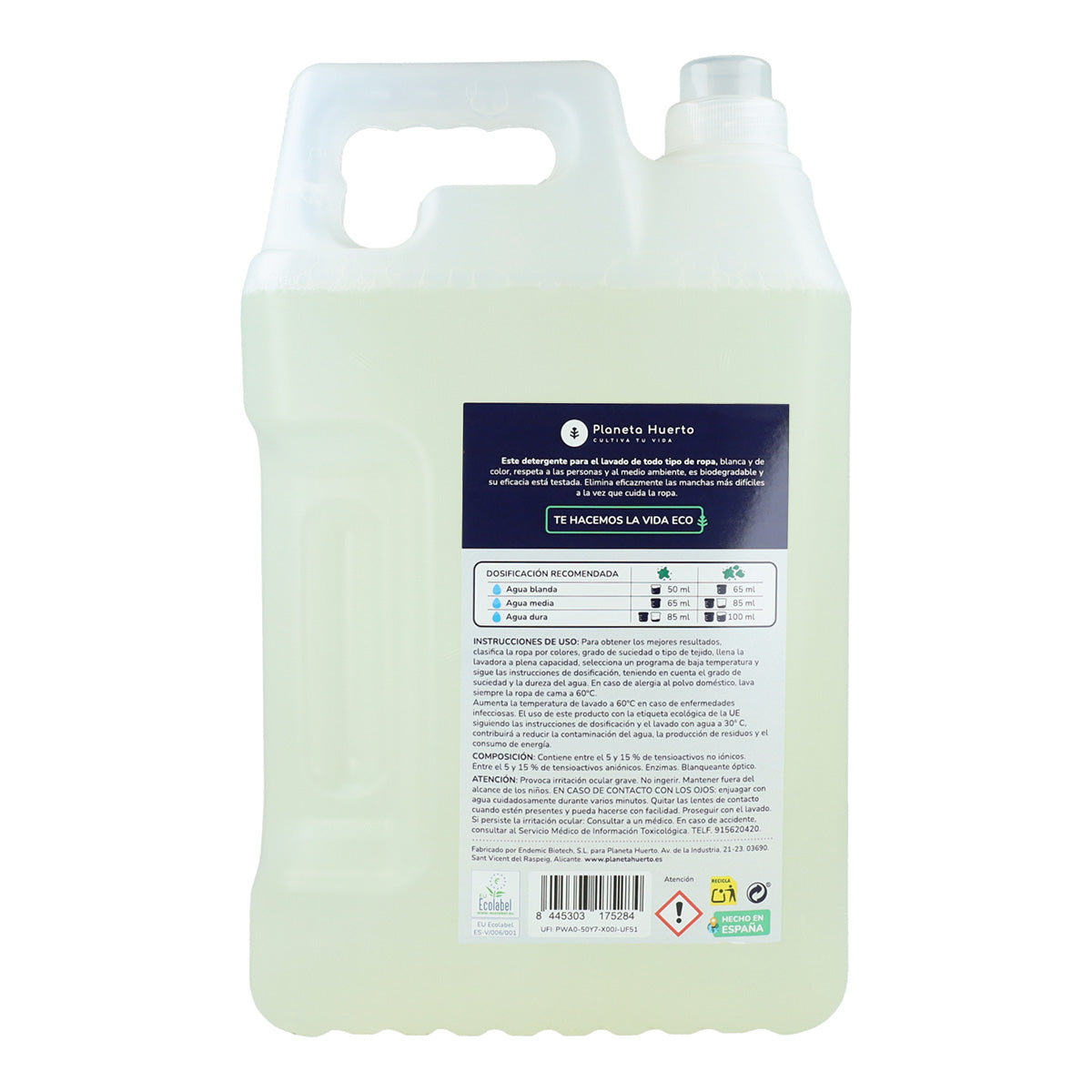 Planet Garden 5 Litres ECO Unscented Liquid Laundry Detergent 5 Litres