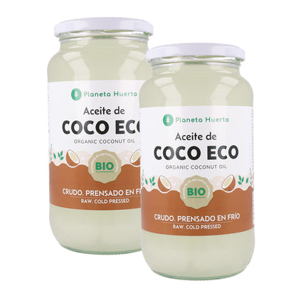 Zestaw 2x olej kokosowy ECO Planeta Huerto 860 ml