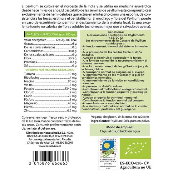 Psillio in polvere 200 g, Salud Viva