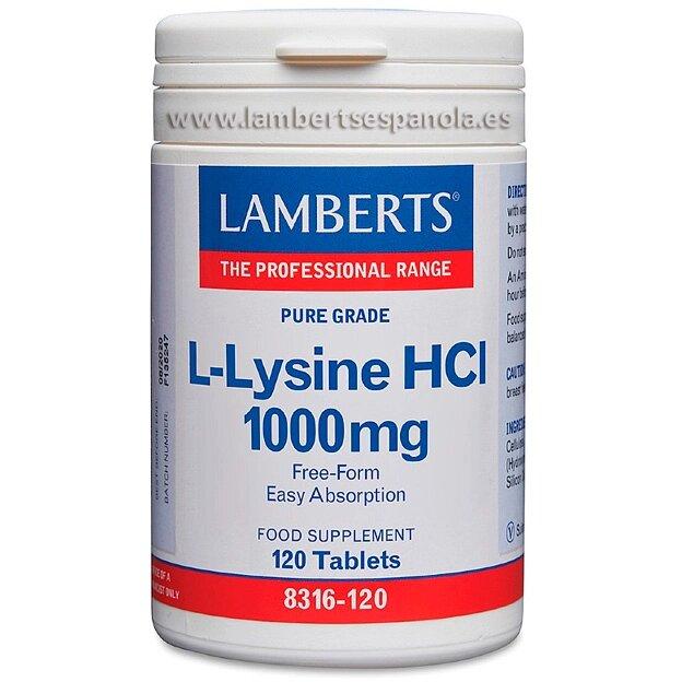 L-lizyna 1000 mg Lamberts, 120 tabletek