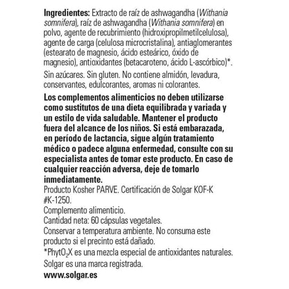 Ashwagandha, 60 plantaardige capsules