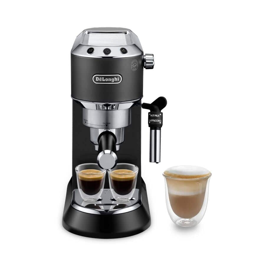 Delonghi Dedica Style Handmatige espressomachine en cappuccinatore EC685.BK zwart