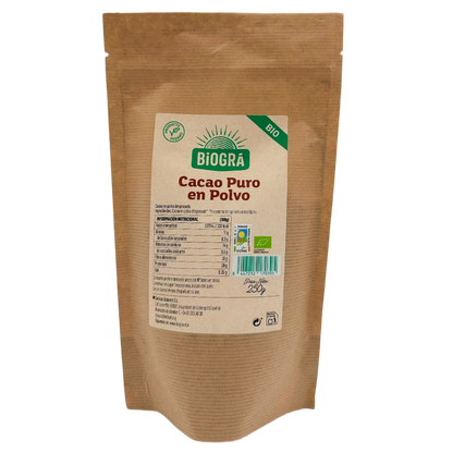 Cacao ECO puro in polvere sgrassato Biográ 250 g