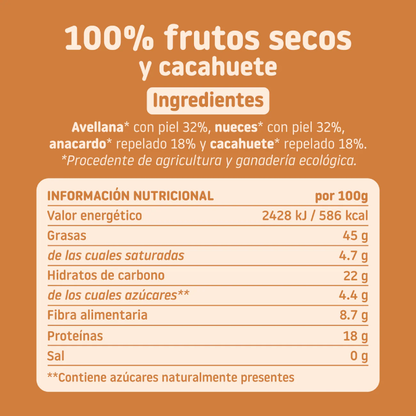 Mélange de fruits secs et de poudre d'arachide Bio Smileat 200 g