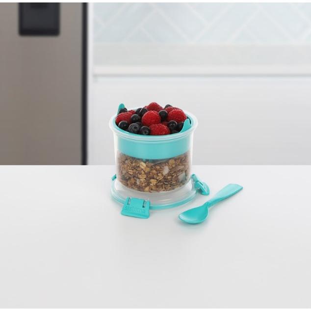 Hermetischer Behälter für Snacks, rund, Sistema Breakfast To Go 530 ml