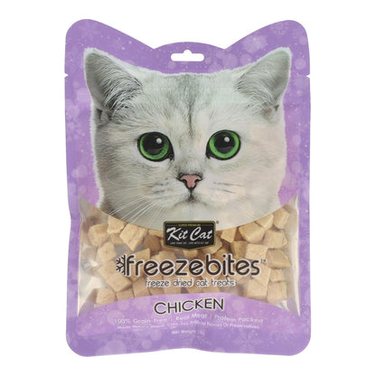 Kit Cat FreezeBites - Pollo 15 g Snack liofilizzato naturale per gatti