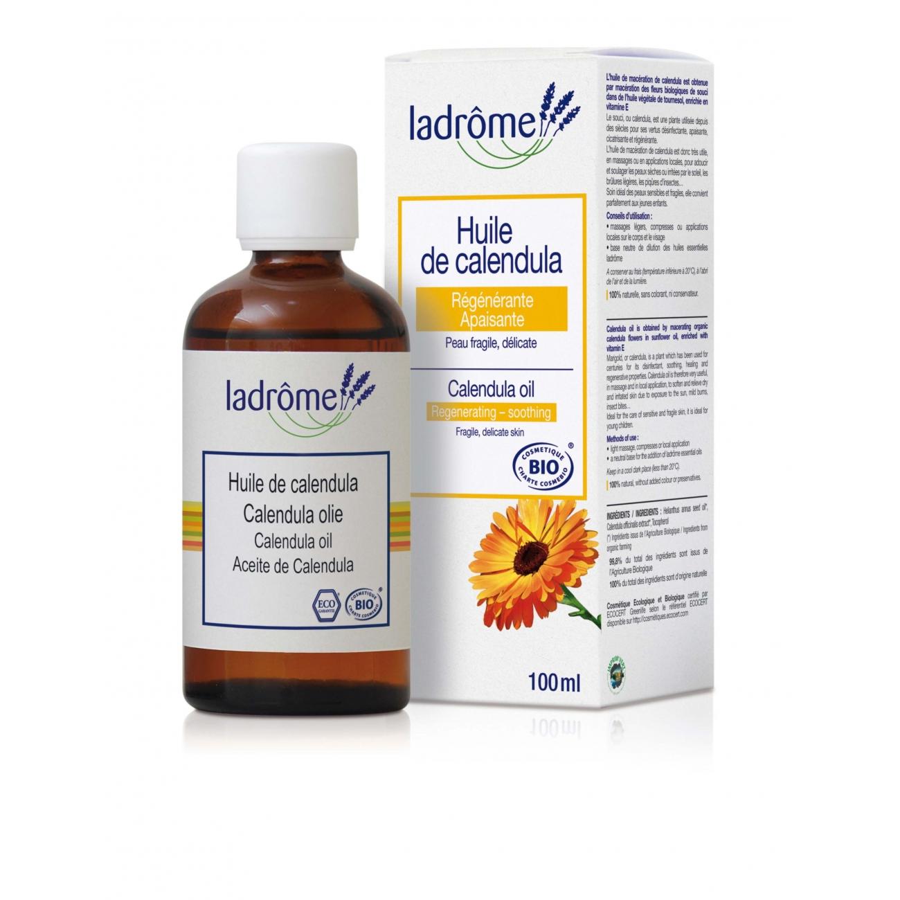 Huile de calendula pour massage Ladrôme 100 ml