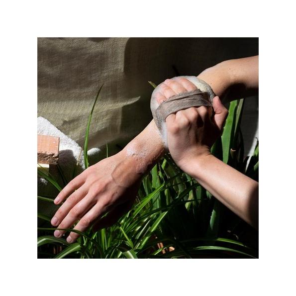 Guanto da bagno ecologico ovale in luffa