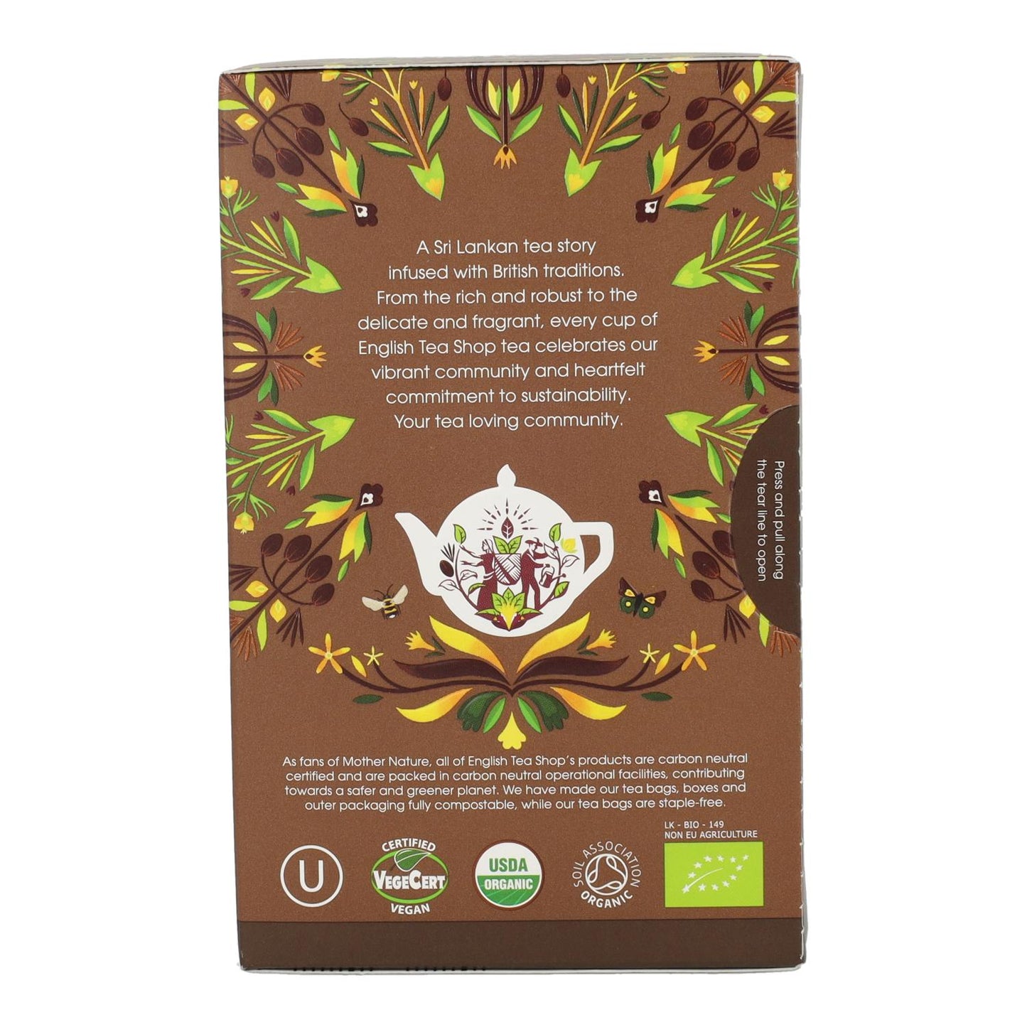 Herbata Rooibos czekoladowo-waniliowa Bio English Tea Shop 40 g
